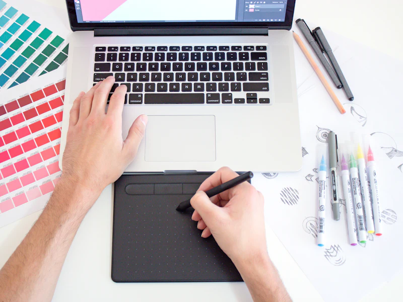 Illustration representing graphic design