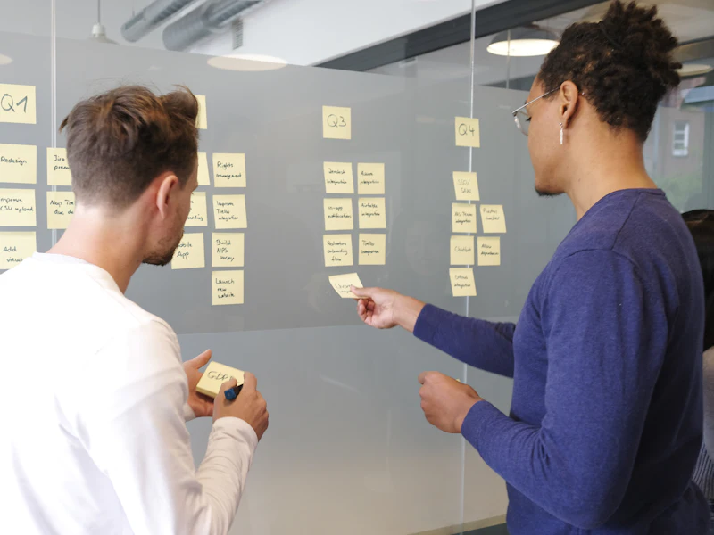 Illustration representing project coordination